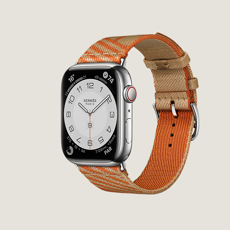 Series 8 case & Band Apple Watch Hermes Single Tour 45 mm Jumping